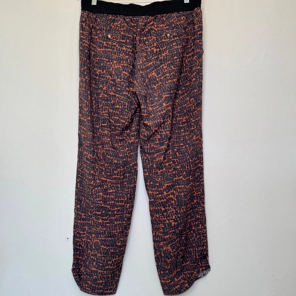 HEI HEI | Anthro Orange Mot Kiri Kiri AOP Retro Pullon Jogger Pant Trousers - Picture 3 of 12